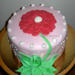 Torta s gerberou